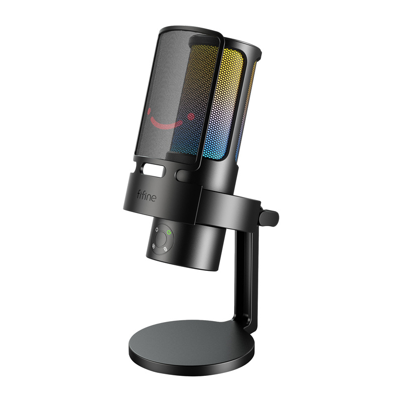Fifine A8 condenser microphone with stand (black)