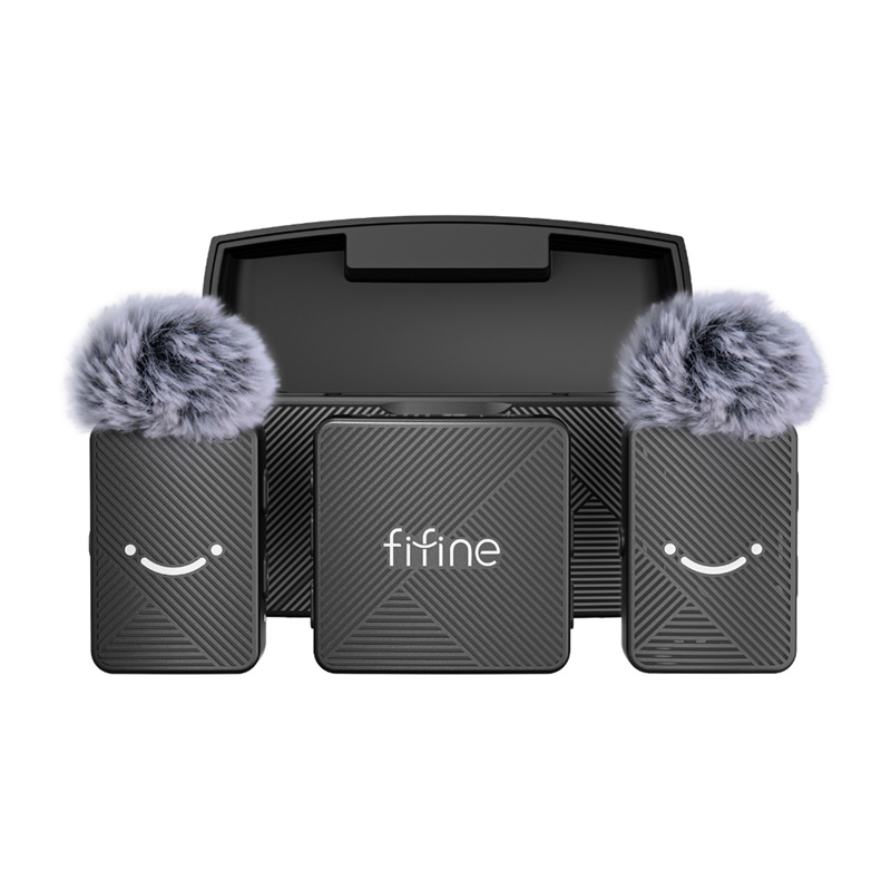 Fifine M9 tie microphone set (black)