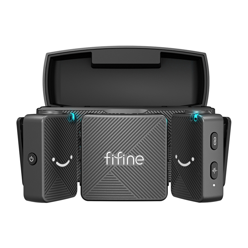 Fifine M9 tie microphone set (black)