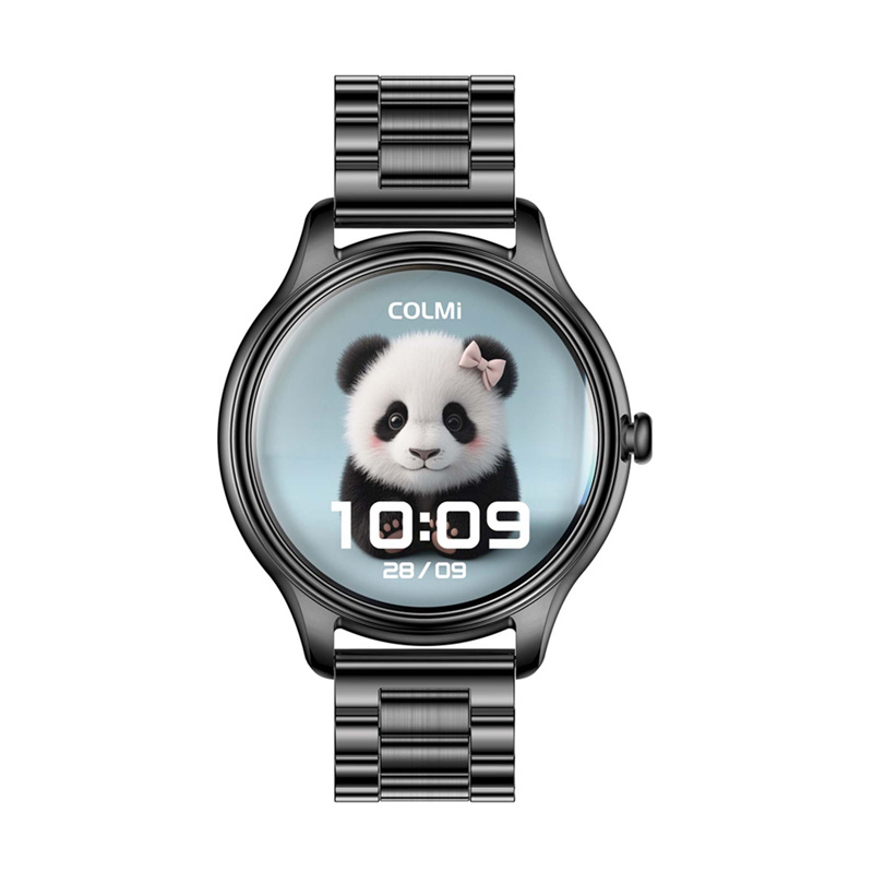 COLMI L28 Smart Watch (black + black steel strap)