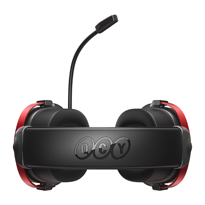 QCY Heroad VN200 Gaming Headphones (Black and Red)