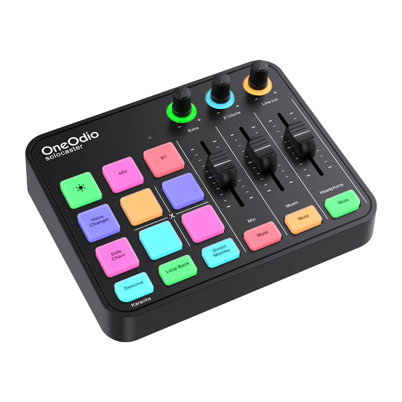 OneOdio Solocaster Audio Mixer and Sound Card