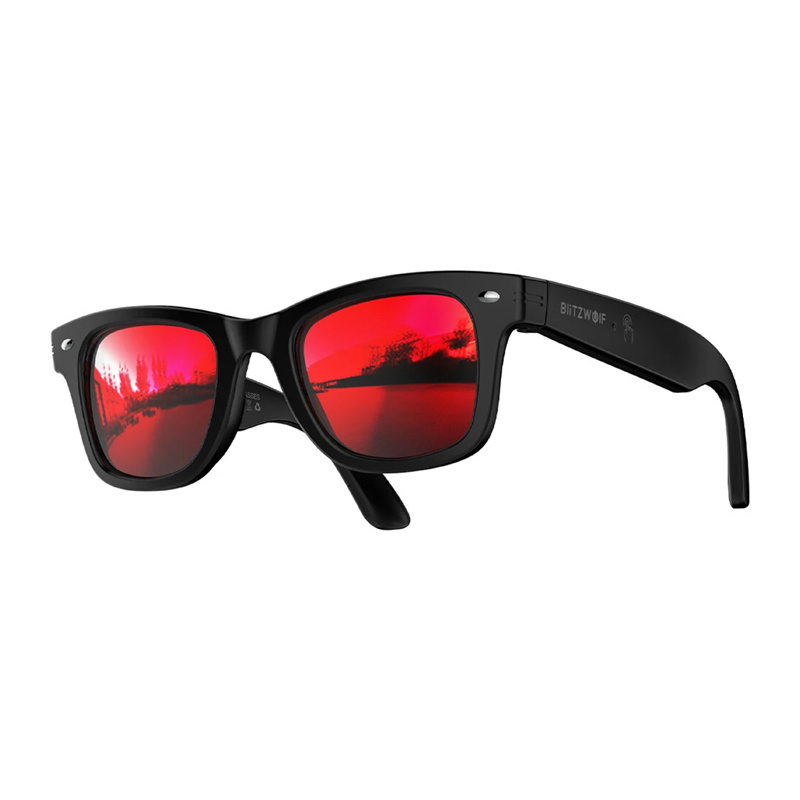 BlitzWolf BW-AG1 AI Smart Glasses with Red Lenses