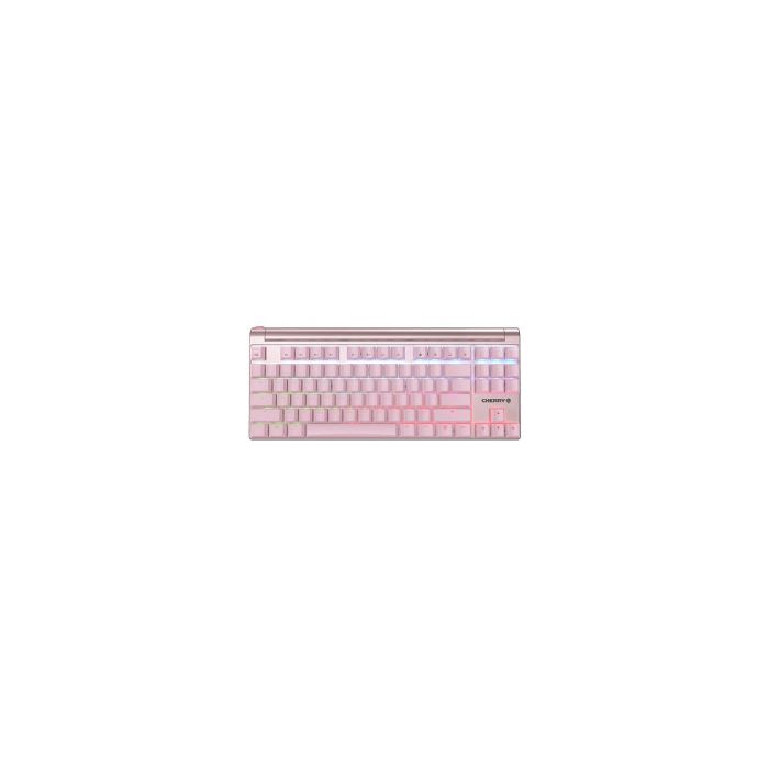 Cherry MX 8.0 svjetleća (RGB) igraća tipkovnica, MX Red, USB, pink