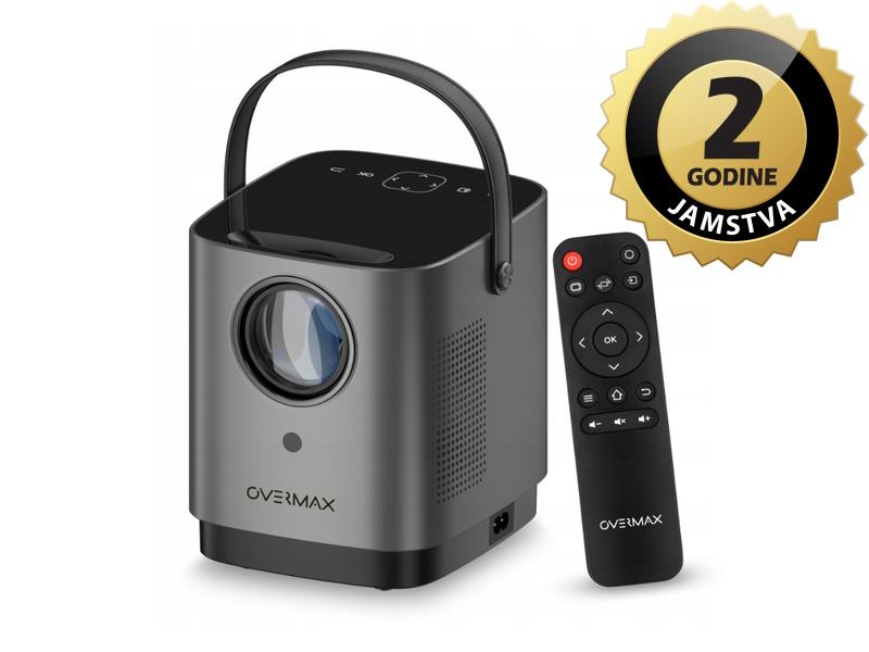 Overmax projektor Multipic 3.6, LED, 150", 3500lm, HD 720p, daljinski, srebrni - 05090013
