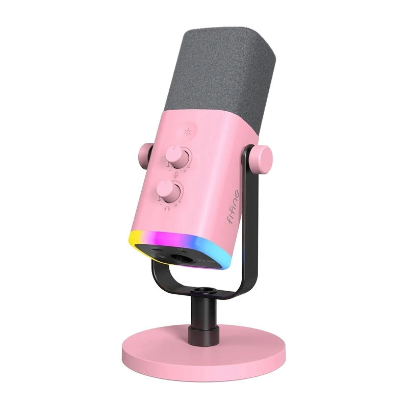 Fifine AM8 Gaming Microphone (Pink)