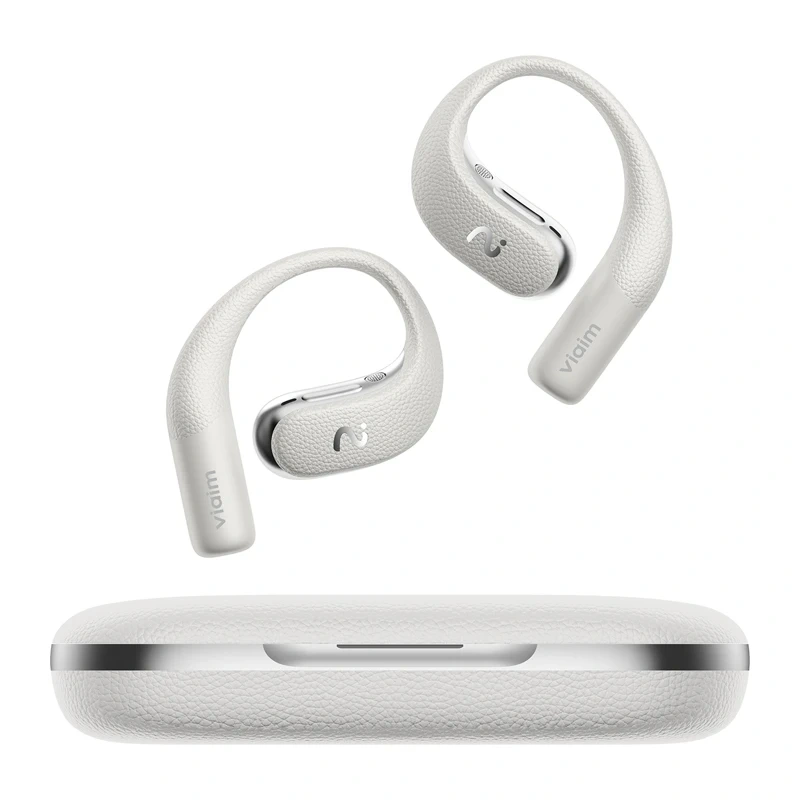 VIAIM Open Note AI Earbuds with Voice Recorder (Gray)