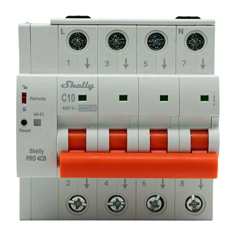 Miniature Circuit Breaker SHELLY Pro 4CB C10
