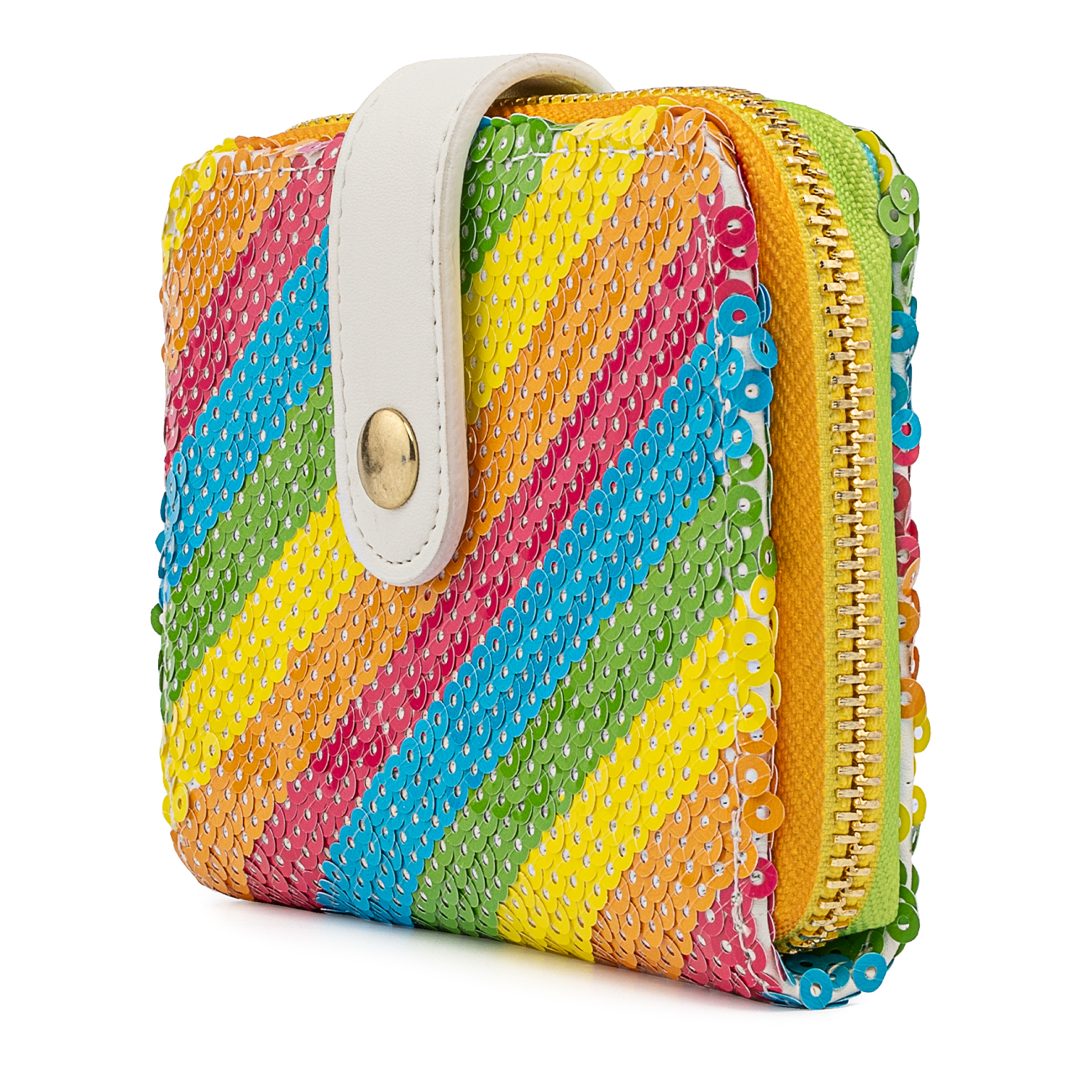 LOUNGEFLY DISNEY SEQUIN RAINBOW ZIP AROUND WALLET