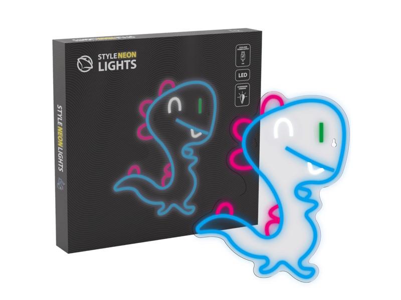 MANTA LED svjetleća oznaka DINOSAUR, 28x34x2cm, plexi, multicolor SNL56MT - 16010313
