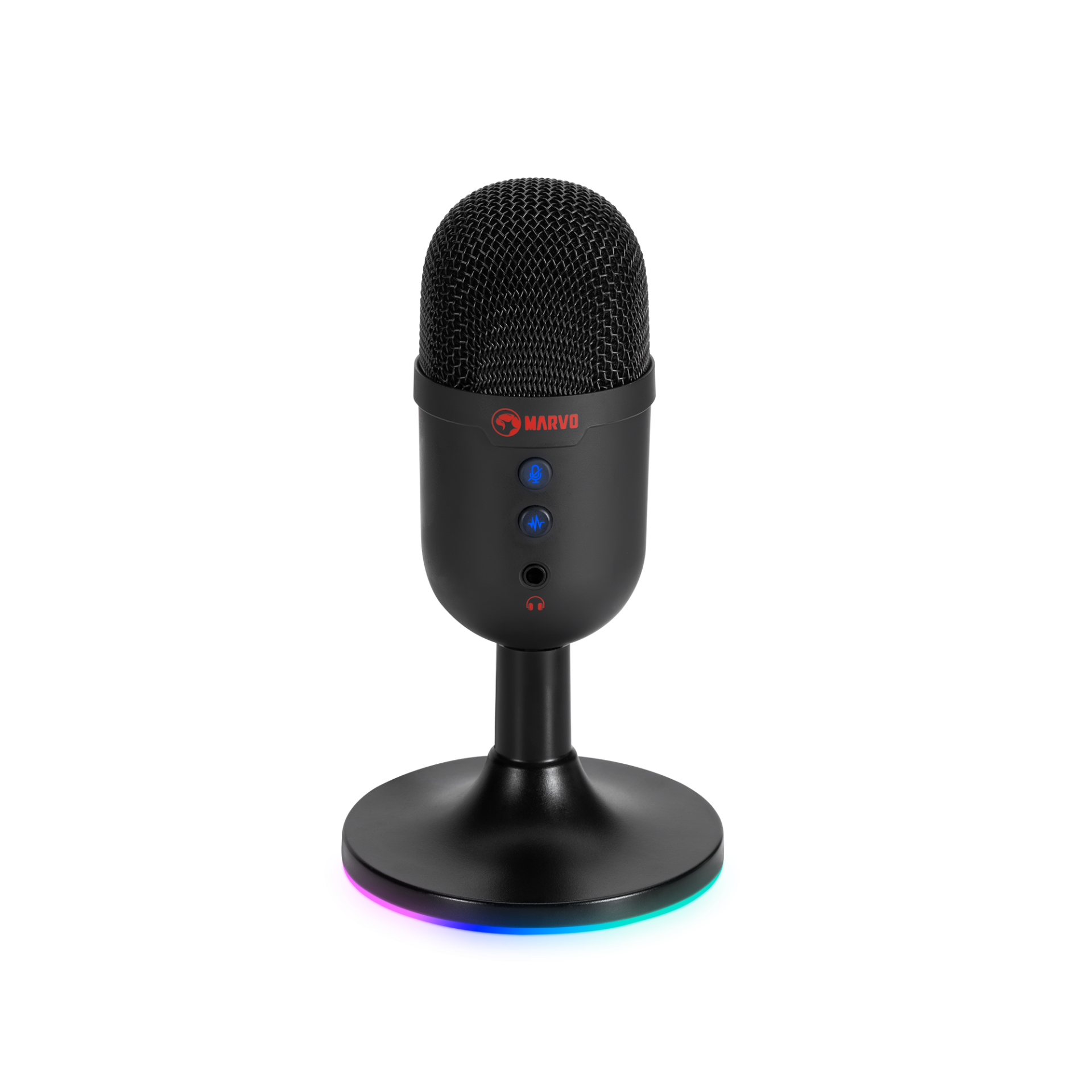 MARVO MIC-06 RGB BK MICROPHONE BLACK