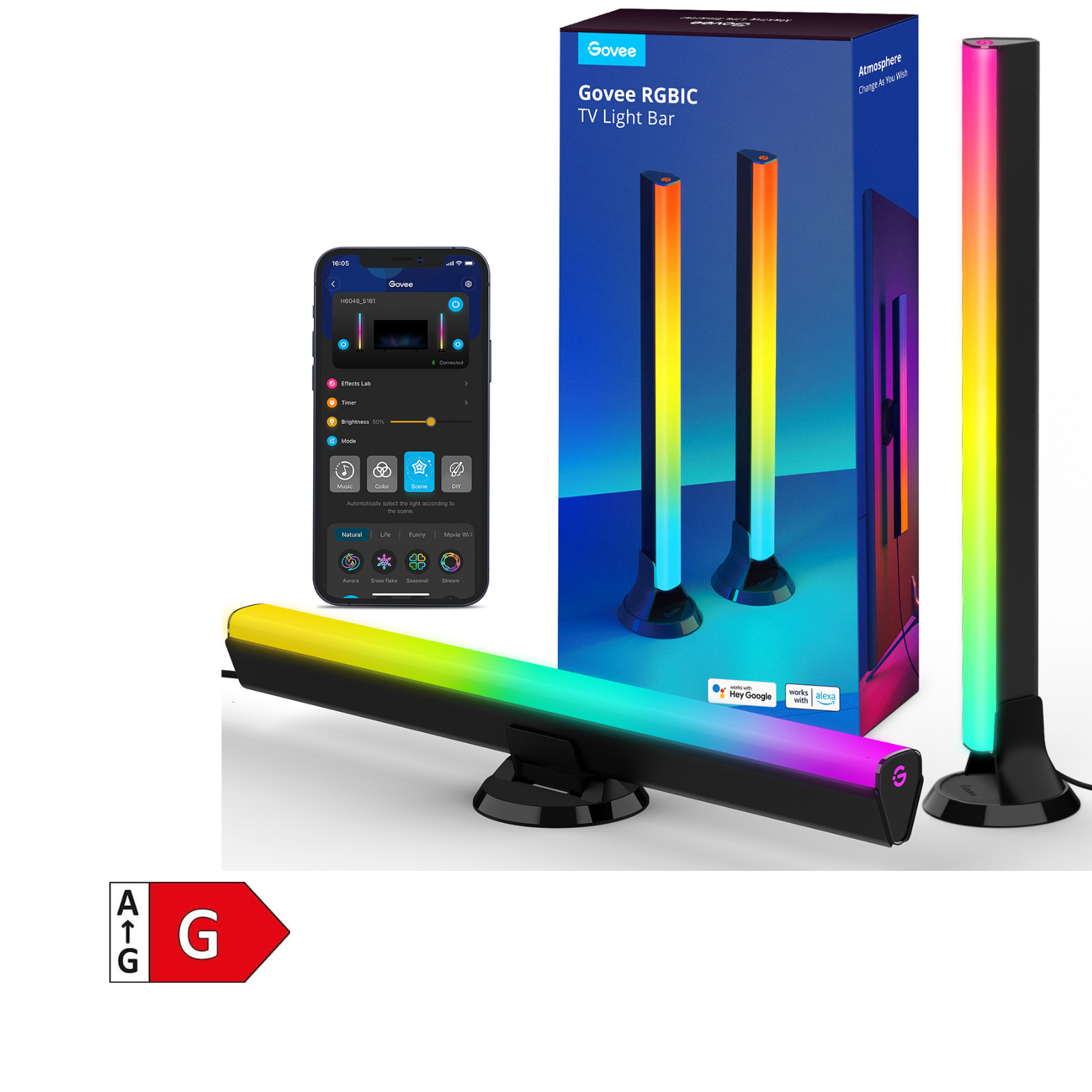 GOVEE RGBIC TV LIGHT BARS FOR 45-70