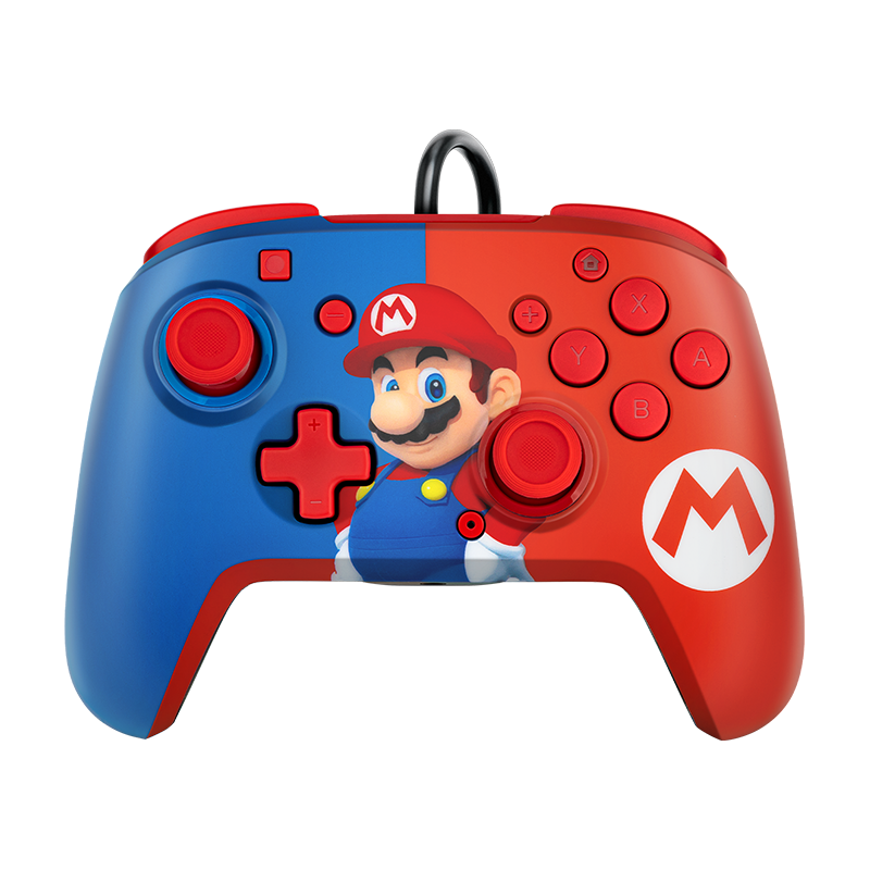 PDP NINTENDO SWITCH FACEOFF DELUXE CONTROLLER + AUDIO - MARIO