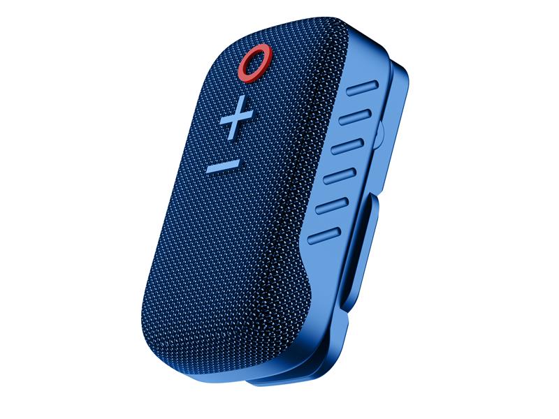 AKAI zvučnik 2W, BT, vodo IPX5, compact, clip, handsfree, bat, plavi ABTSW-S10 - 05220203