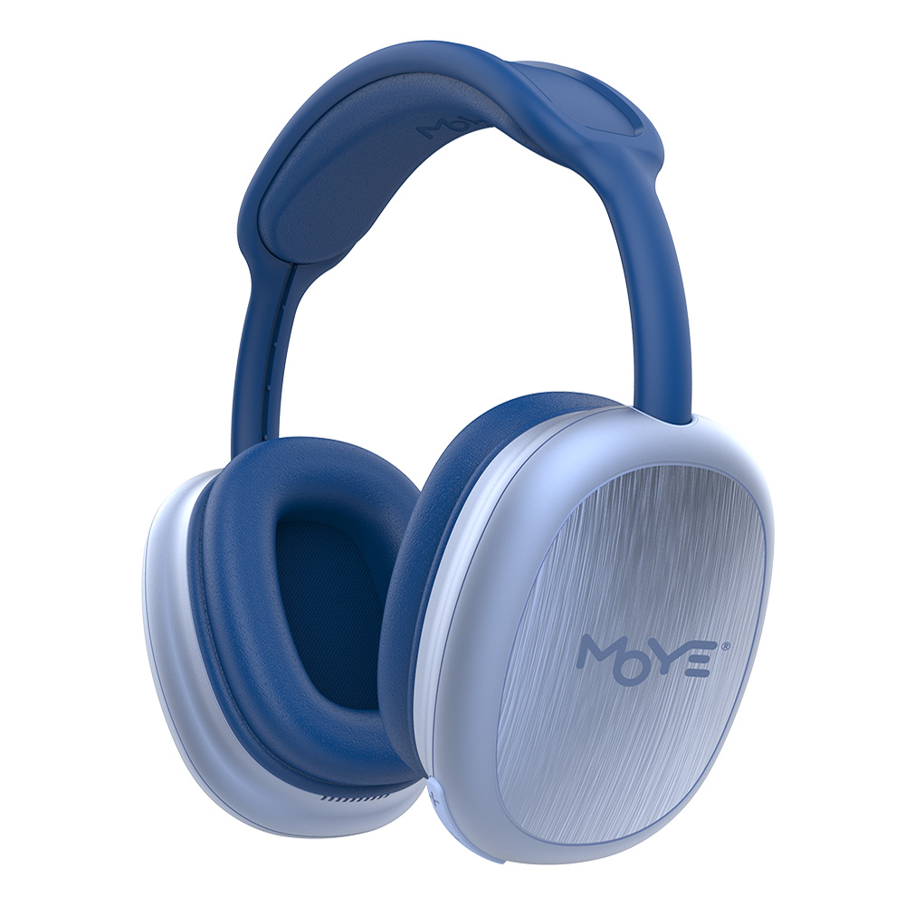 MOYE STELLAR BT HEADPHONES WITH MICROPHONE BLUE