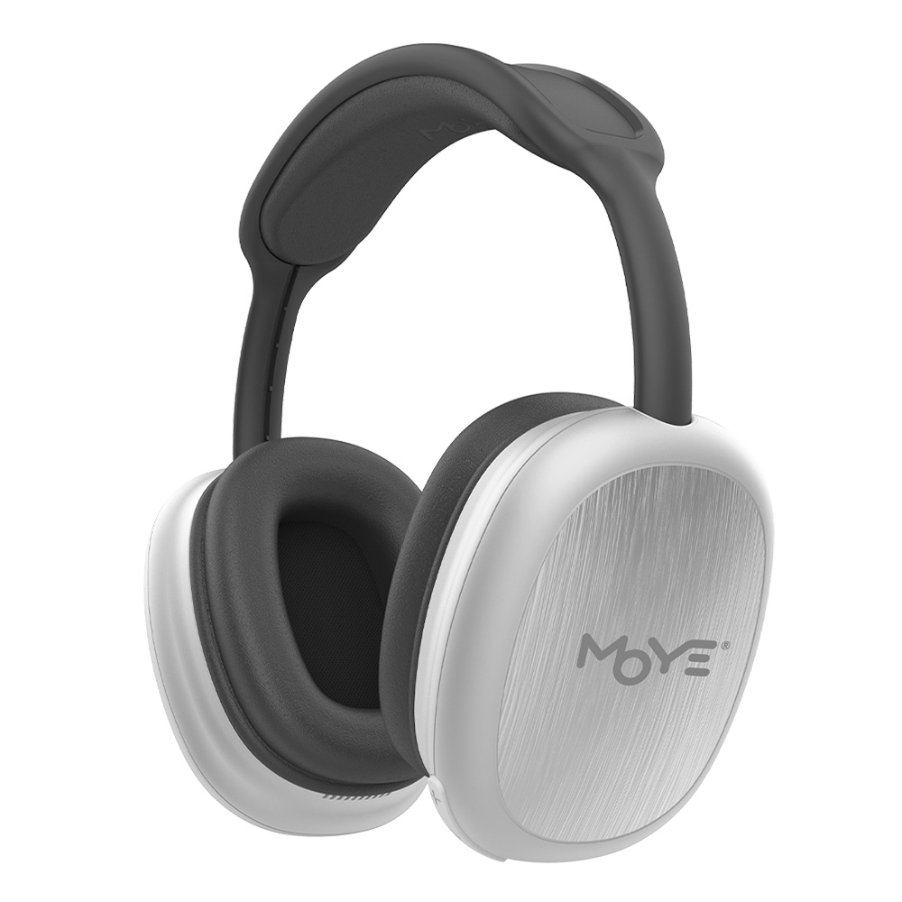 MOYE STELLAR BT HEADPHONES WITH MICROPHONE SILVER