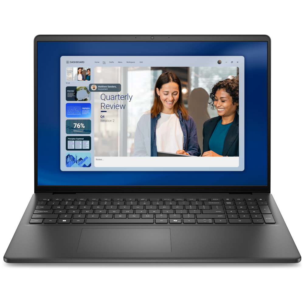 Laptop DELL 16 DC16255 Ryzen 7 / 16GB / 512GB SSD / 16" FHD+ / Windows 11 Home / crni