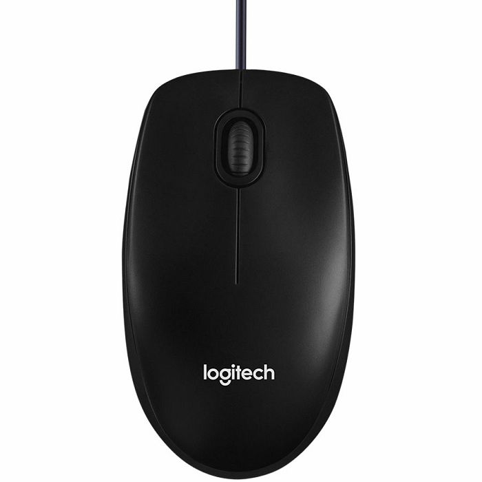 LOGITECH B100 Wired Mouse - BLACK - USB