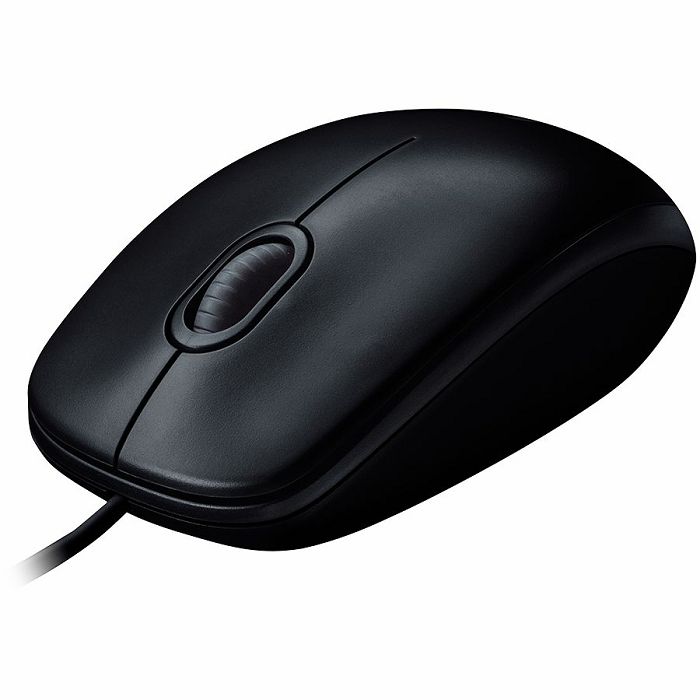 LOGITECH B100 Wired Mouse - BLACK - USB