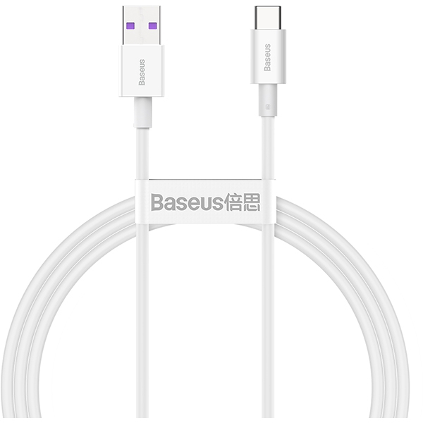 Cable BASEUS Superior Series USB Type-C Fast Charging, 66W, 2M (white)
