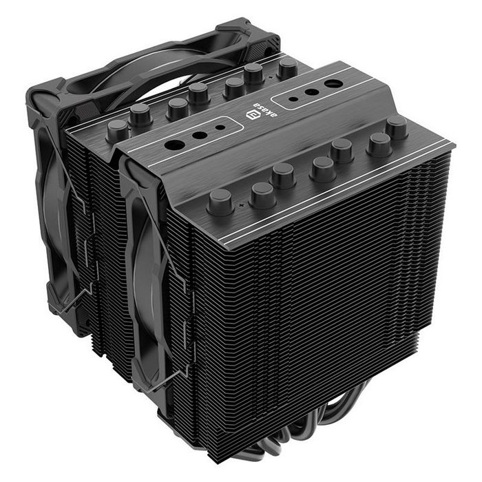 Akasa Soho H7 Dual Tower CPU Cooler, ARGB - 120 mm, black AK-CC4026HP01