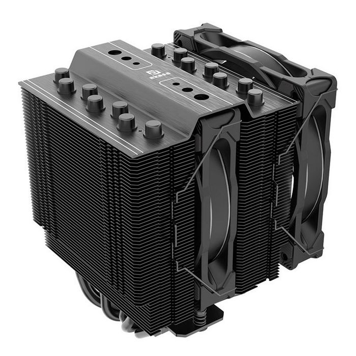 Akasa Soho H7 Dual Tower CPU Cooler, ARGB - 120 mm, black AK-CC4026HP01