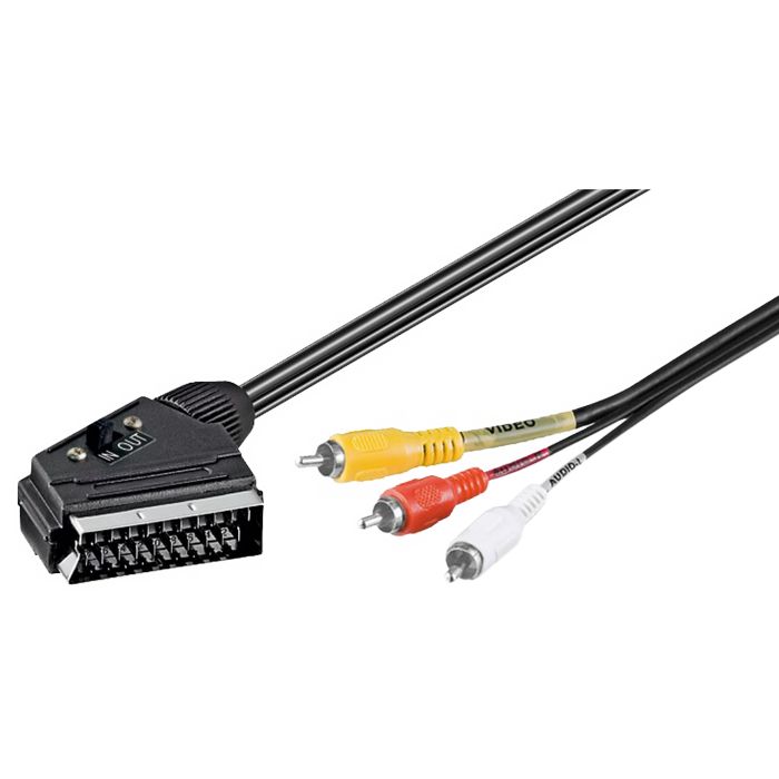 ZED electronic Scart - RCA (činč) kabel , 1.5 met - VCSC/1,5