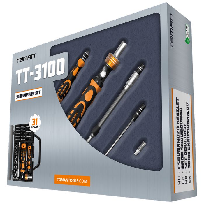 Toman Set alata, za precizne popravke, 31 kom - TT-3100