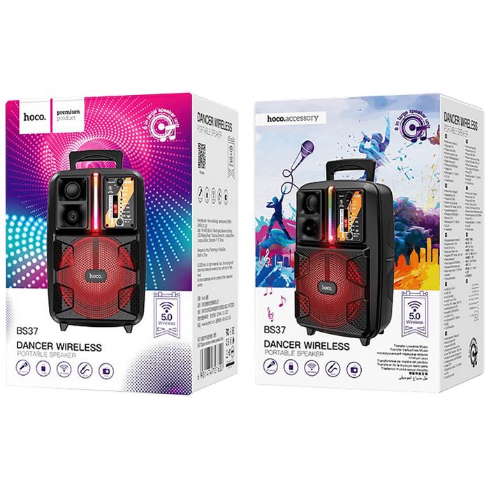 hoco. Zvučnik bežični sa mikrofonom, Bluetooth, 10 W, FM,USB,AUX - BS37 Dancer