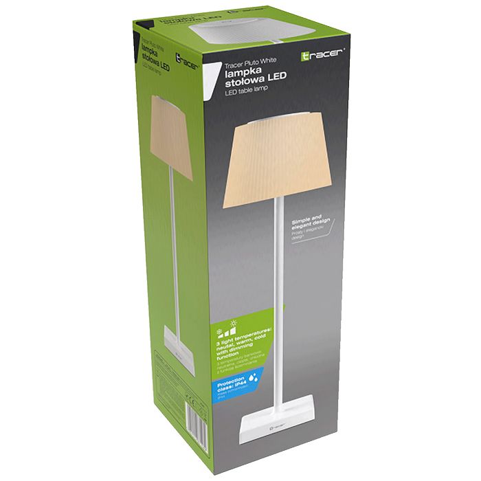 Tracer Lampa, stolna, 4W, IP44 - PLUTO WHITE TABLE LAMP