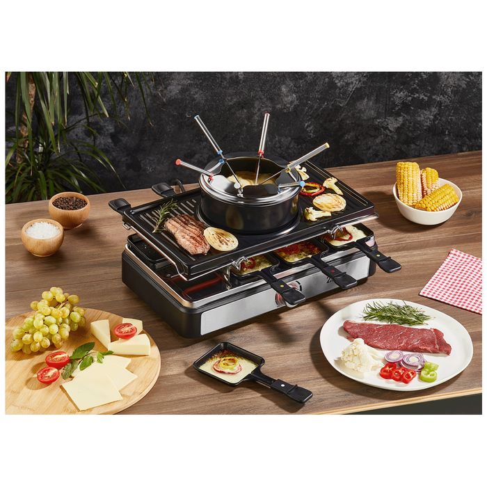 Zilan Električni Roštilj / Raclette / Fondue od sira, 3u1, 1400W - ZLN8856