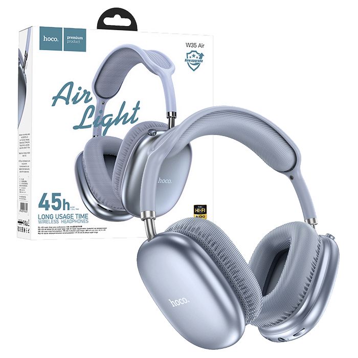 hoco. Slušalice bežične sa mikrofonom, Bluetooth, plava - W35 Air Triumph Blue