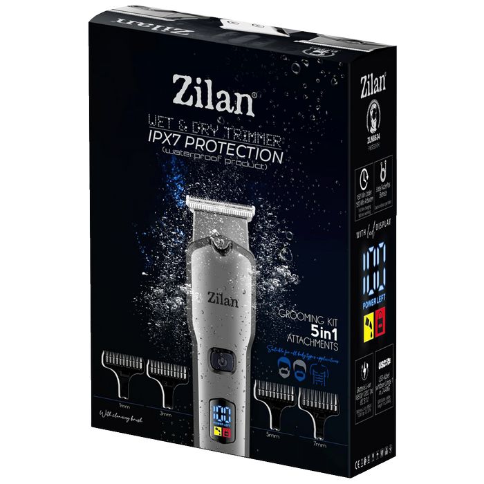 Zilan Aparat za šišanje, 5u1, IPX7 - ZLN8634 Poseidon
