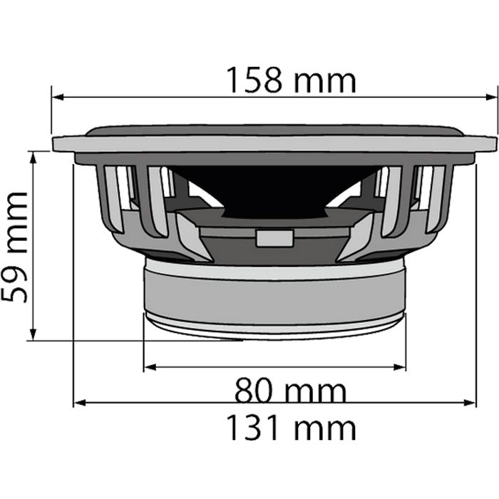 SAL Auto zvučnici, set, 165mm, 2x100W, 4 Ohm - CX 604