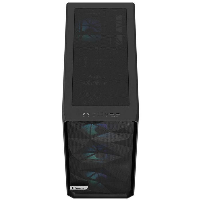 Fractal Design Meshify 2 RGB Midi Tower, Light Tint, Tempered Glass, black FD-C-MES2A-06