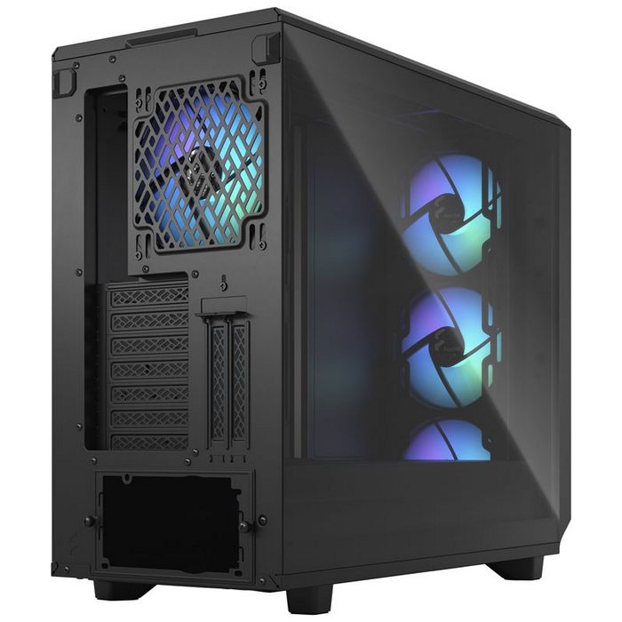 Fractal Design Meshify 2 RGB Midi Tower, Light Tint, Tempered Glass, black FD-C-MES2A-06