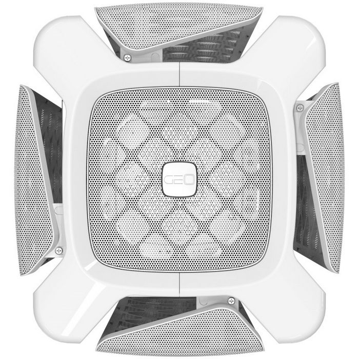 Geometric Future M2 THE ARK Gehäuse, Mesh - white-GEO-M2-MW
