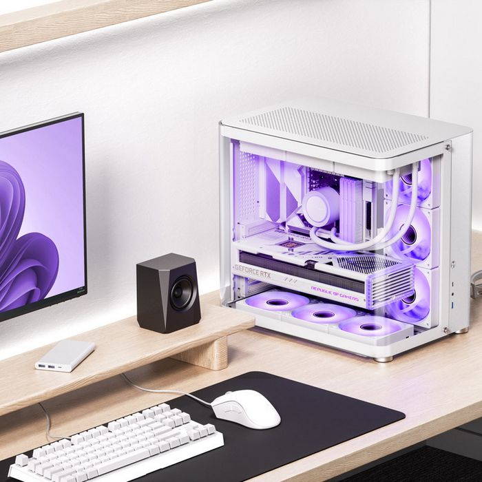 Jonsbo TK-2 2.0 Midi-Tower, Tempered Glass - white TK-2 WHITE