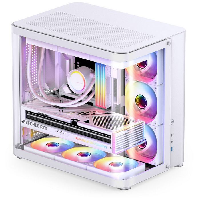 Jonsbo TK-2 2.0 Midi-Tower, Tempered Glass - white TK-2 WHITE