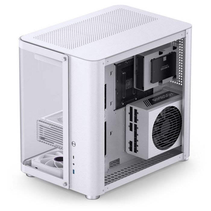 Jonsbo TK-2 2.0 Midi-Tower, Tempered Glass - white TK-2 WHITE