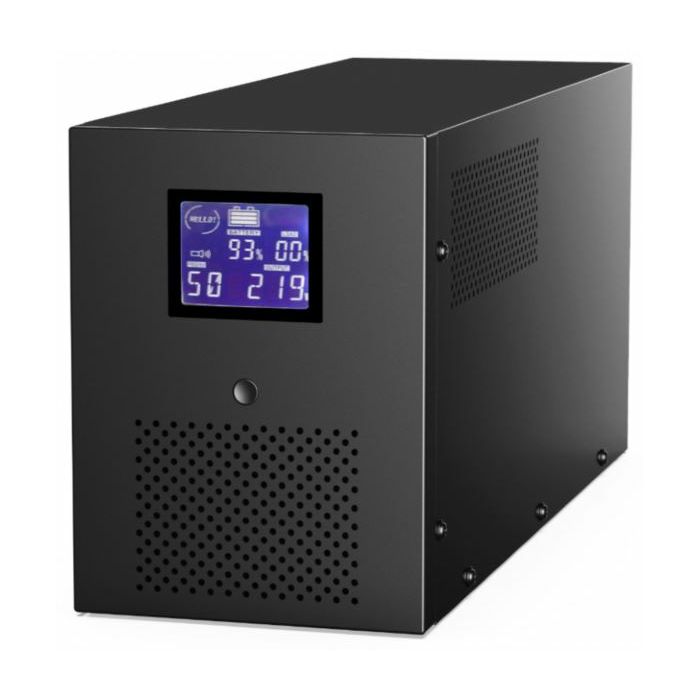 Gembird UPS with USB and LCD display, 3000 VA, black