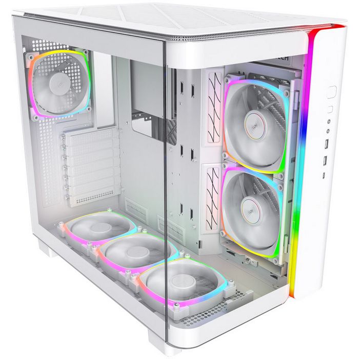 Montech KING 95 PRO Midi-Tower, Tempered Glass, ARGB - white KING95PROW