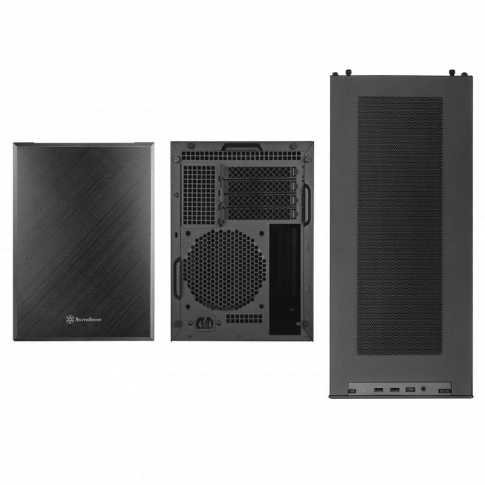 SilverStone SST-SG17B Micro-ATX / Mini ITX Gehäuse - black-SST-SG17B