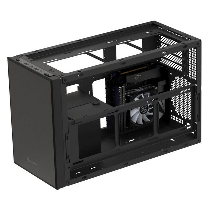 SilverStone SST-SG17B Micro-ATX / Mini ITX Gehäuse - black-SST-SG17B