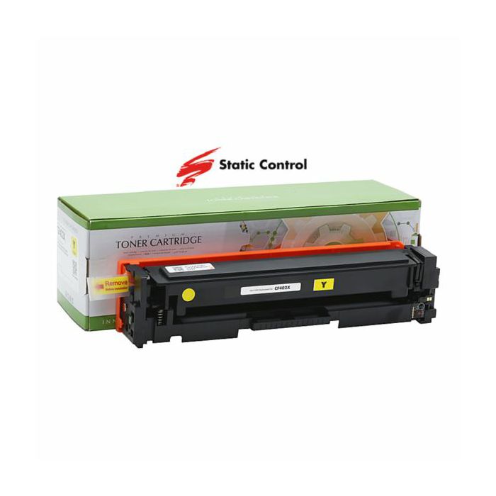 Toner Static Control HP Canon CF402X Yellow