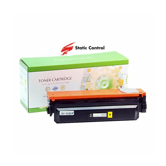 Toner Static Control HP Canon CF412X Yellow