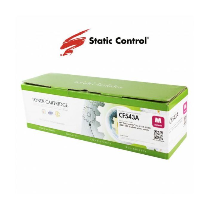 Toner Static Control HP CF543A Magenta