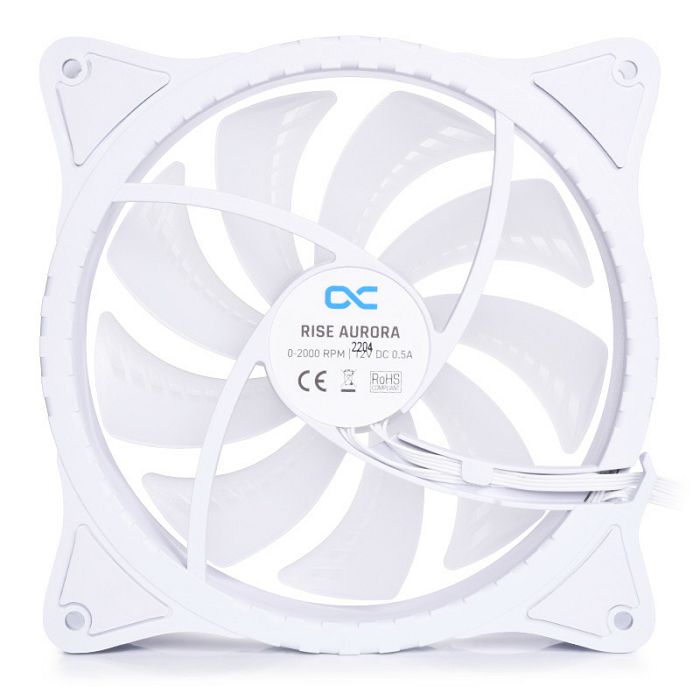 Alphacool Rise Aurora PWM Fan - 140mm, white 24851