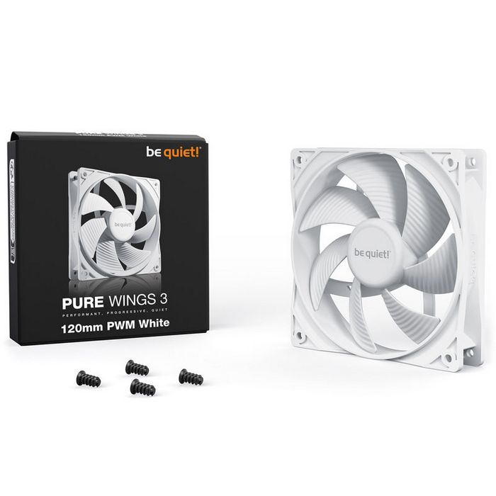 be quiet! Fan Pure Wings 3 PWM - 120 mm, White-BL110