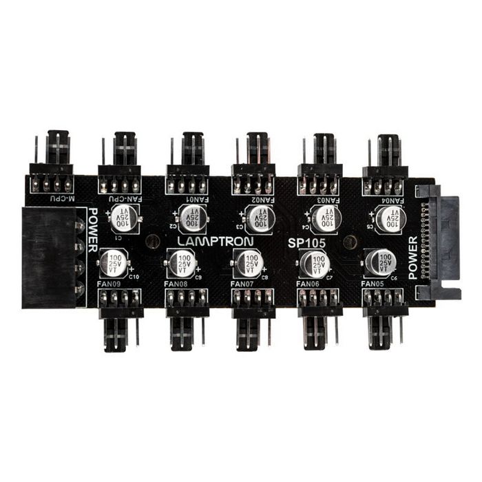 Lamptron SP105 10x PWM fan hub LAMP-SP105